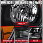 2015-2022 Chevrolet Colorado Factory Style Headlights (Black Housing / Clear Lens)