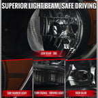 2015-2022 Chevrolet Colorado Factory Style Headlights (Black Housing / Smoked Lens)