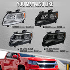 2015-2022 Chevrolet Colorado Factory Style Headlights (Black Housing / Smoked Lens)