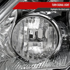 2007-2011 Honda CR-V Factory Style Headlights (Chrome Housing/Clear Lens)