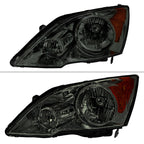 2007-2011 Honda CR-V Factory Style Headlights (Chrome Housing/Smoked Lens)