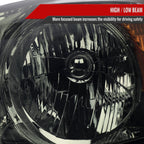 2007-2011 Honda CR-V Factory Style Headlights (Chrome Housing/Smoked Lens)