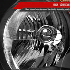 2007-2011 Honda CR-V Factory Style Headlights (Matte Black Housing/Clear Lens)