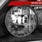 2007-2011 Honda CR-V Factory Style Headlights (Matte Black Housing/Clear Lens)