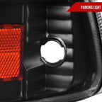 1997-2004 Dodge Dakota/ 1998-2003 Durango SMD LED Light Strip Factory Style Crystal Headlights (Matte Black Housing/Clear Lens)