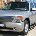 1999-2006 GMC Sierra/Yukonk/Yukon XL Crystal Headlights w/ Amber Reflector (Chrome Housing/Clear Lens)