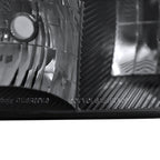 1999-2006 GMC Sierra/Yukon/Yukon XL Crystal Headlights w/ Amber Reflector (Matte Black Housing/Clear Lens)