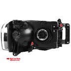 2002-2005 Dodge RAM 1500/ 2003-2005 RAM 2500 3500 Factory Style Headlights (Matte Black Housing/Clear Lens)