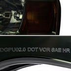 2002-2005 Dodge RAM 1500 /2003-2005 Dodge RAM 2500/3500 LED Tube Factory Style Headlights (Chrome Housing/Smoked Lens)