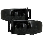 2002-2005 Dodge RAM 1500/ 2003-2005 RAM 2500 3500 Factory Style Headlights (Chrome Housing/Smoked Lens)