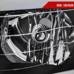 2002-2005 Dodge RAM 1500/2003-2005 Dodge RAM 2500/3500 LED Tube Factory Style Headlights (Matte Black Housing)/Clear Lens)
