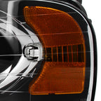 2002-2005 Dodge RAM 1500/ 2003-2005 RAM 2500 3500 Factory Style Headlights (Matte Black Housing/Clear Lens)