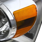 2006-2008 Dodge RAM 1500/ 2006-2009 RAM 2500 3500 Factory Style Crystal Headlights (Chrome Housing/Clear Lens)
