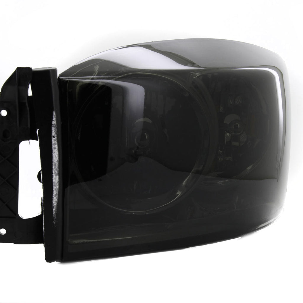 2006-2008 Dodge RAM 1500/ 2006-2009 RAM 2500 3500 Factory Style Crystal Headlights (Chrome Housing/Smoked Lens)