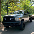 2009-2018 Dodge RAM 1500/ 2019-2021 RAM Classic/ 2010-2018 RAM 2500 3500 Factory Quad Style Headlights (Chrome Housing/Clear Lens)