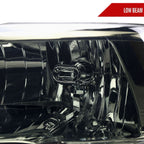 2009-2018 Dodge RAM 1500 / 2019-2021 RAM Classic / 2010-2018 RAM 2500 3500 Factory Quad Style Headlights (Chrome Housing / Smoked Lens)
