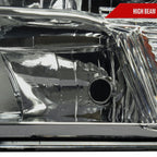 2009-2018 Dodge RAM 1500/ 2019-2021 RAM Classic/ 2010-2018 RAM 2500 3500 Factory Quad Style Headlights (Chrome Housing/Light Smoked Lens)