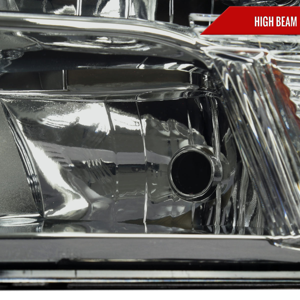 2009-2018 Dodge RAM 1500/ 2019-2021 RAM Classic/ 2010-2018 RAM 2500 3500 Factory Quad Style Headlights (Chrome Housing/Light Smoked Lens)