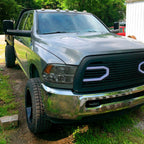 2009-2018 Dodge RAM 1500/ 2019-2021 RAM Classic/ 2010-2018 RAM 2500 3500 Factory Quad Style Headlights (Chrome Housing/Light Smoked Lens)