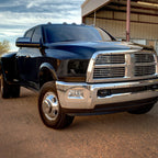 2009-2018 Dodge RAM 1500/ 2010-2018 Dodge RAM 2500/3500 LED Bar Factory Style Headlights (Chrome Housing/Clear Lens)