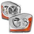2004-2006 Dodge Durango Factory Style Headlights (Chrome Housing/Clear Lens)