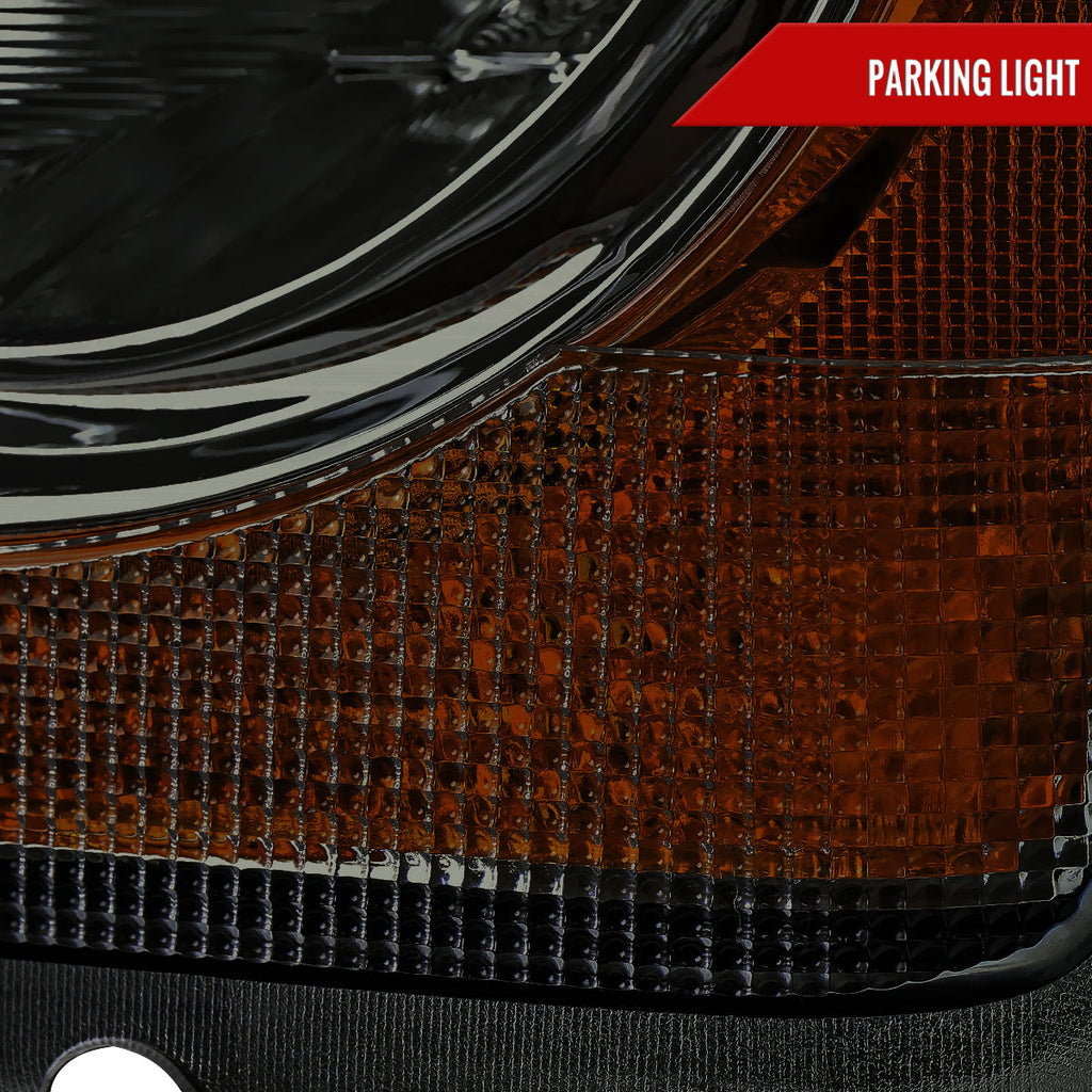 2004-2006 Dodge Durango Factory Style Headlights (Chrome Housing/Smoked Lens)