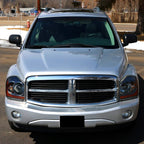 2004-2006 Dodge Durango Factory Style Headlights (Chrome Housing/Smoked Lens)
