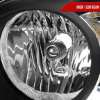 2004-2006 Dodge Durango Factory Style Headlights (Matte Black Housing/Clear Lens)