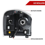 2004-2006 Dodge Durango Factory Style Headlights (Matte Black Housing/Clear Lens)