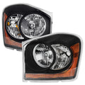 2004-2006 Dodge Durango Factory Style Headlights (Matte Black Housing/Clear Lens)