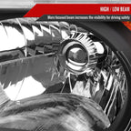 2003-2008 Honda Element Factory Style Headlights (Matte Black Housing/Clear Lens)