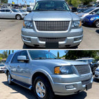 2003-2006 Ford Expedition Factory Style Headlights w/ Amber Reflector (Matte Black Housing/Clear Lens)