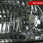 2005-2009 Chevrolet Equinox Factory Style Headlights w/ Amber Reflector (Chrome Housing/Smoked Lens)