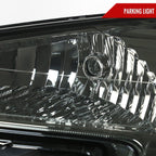 2005-2009 Chevrolet Equinox Factory Style Headlights w/ Amber Reflector (Chrome Housing/Smoked Lens)
