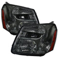 2005-2009 Chevrolet Equinox Factory Style Headlights w/ Amber Reflector (Chrome Housing/Smoked Lens)