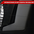 2005-2009 Chevy Equinox Factory Style Headlights with Sequential Switchback LED Bar Turn Signal (Matte Black Housing / Smoked Lens)