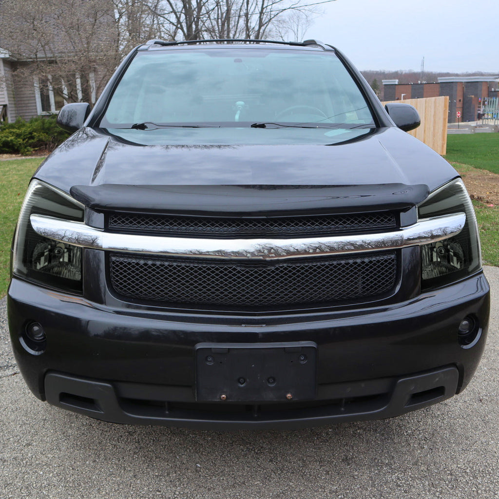 2005-2009 Chevy Equinox Factory Style Headlights with Sequential Switchback LED Bar Turn Signal (Matte Black Housing / Smoked Lens)