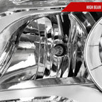 2010??‚??2015 Chevrolet Equinox Driver Side Factory Style Headlight (Chrome Housing / Clear Lens)