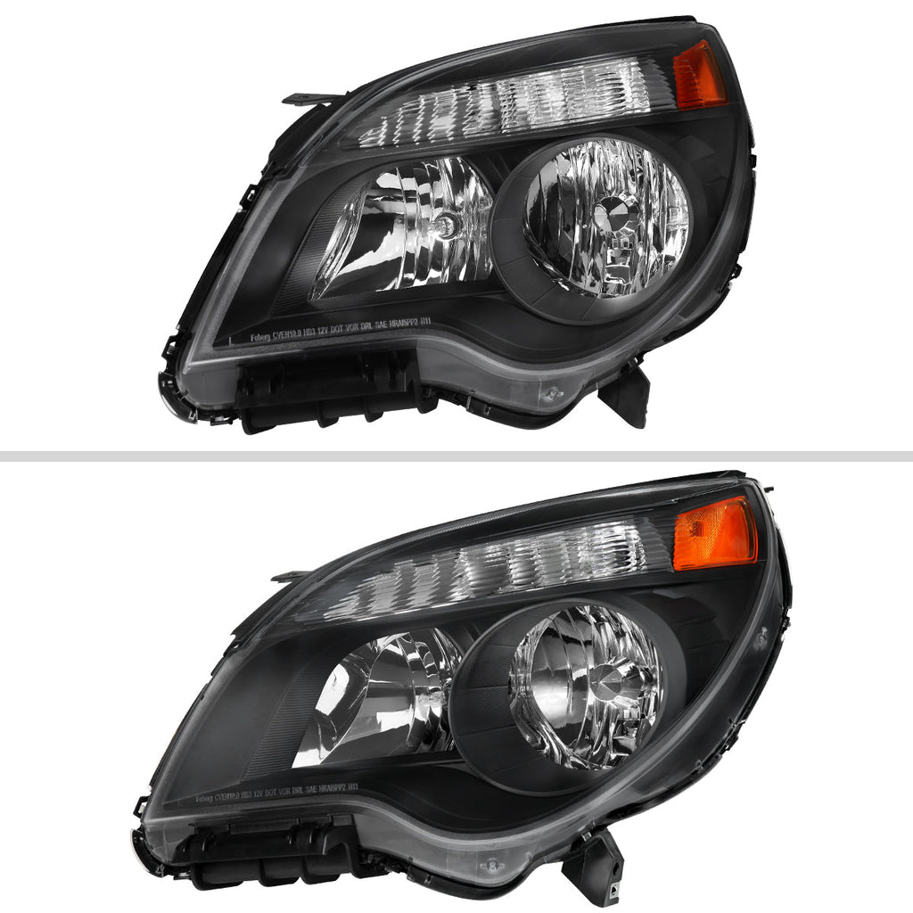 2010??‚??2015 Chevrolet Equinox Factory Style Headlights (Matte Black Housing / Clear Lens)