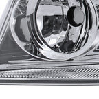 2004-2008 Ford F-150/ 2006-2008 Lincoln Mark LT Replacement Crystal Headlights w/ Amber Reflector (Chrome Housing/Clear Lens)