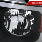 2004-2008 Ford F-150/ 2006-2008 Lincoln Mark LT LED Strip Factory Style Headlights (Matte Black Housing/Clear Lens)