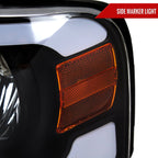 2004-2008 Ford F-150/ 2006-2008 Lincoln Mark LT LED Strip Factory Style Headlights (Matte Black Housing/Clear Lens)