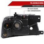 2004-2008 Ford F-150/ 2006-2008 Lincoln Mark LT Factory Style Headlights (Matte Black Housing/Clear Lens)