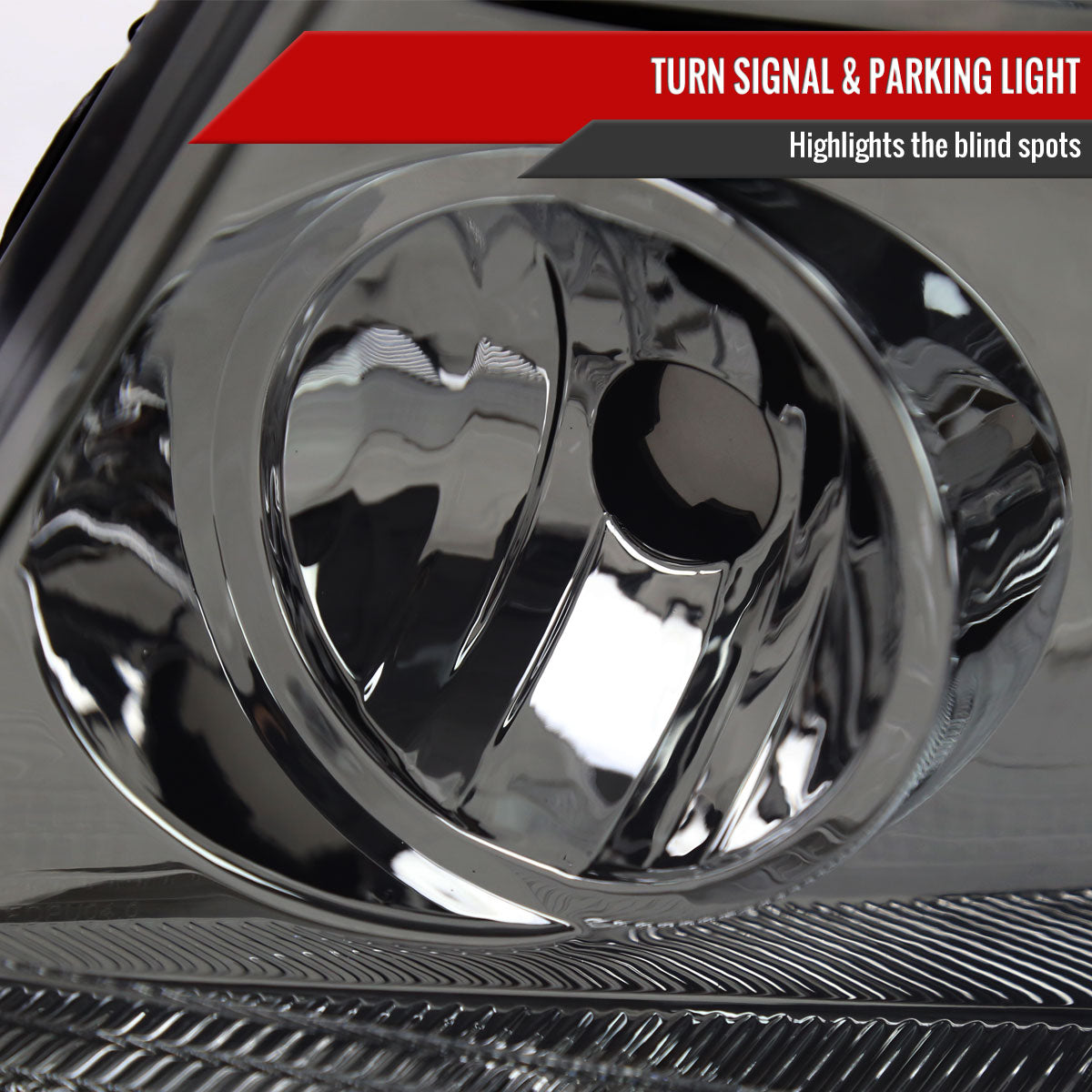 2004-2008 Ford F-150/2006-2008 Lincoln Mark LT Factory Style Headlights w/ Amber Reflector (Chrome Housing/Light Smoked Lens)