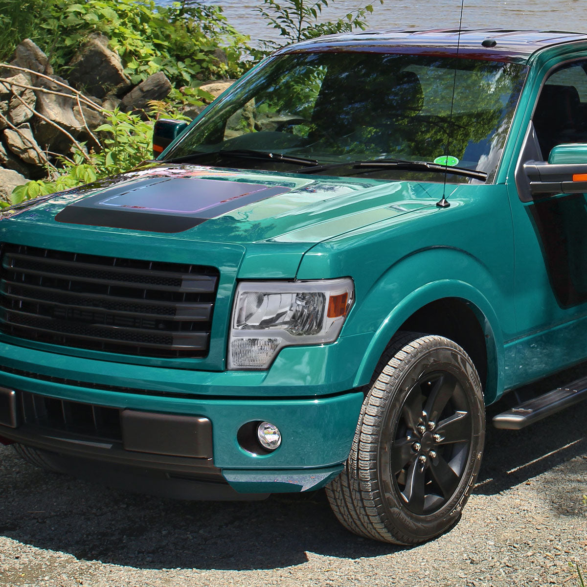 2009-2014 Ford F-150 LED Tube Factory Style Headlights (Chrome Housing/Clear Lens)