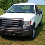 2009-2014 Ford F-150 LED Bar Factory Style Headlights with Amber Reflectors (Chrome Housing/Clear Lens)