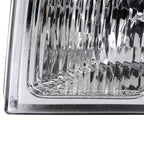 2009-2014 Ford F-150 Factory Style Crystal Headlights w/ Amber Reflector (Chrome Housing/Clear Lens)