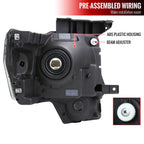 2009-2014 Ford F-150 Factory Style Headlights (Black Housing/Smoked Lens)