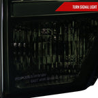 2009-2014 Ford F-150 LED Tube Factory Style Headlights (Chrome Housing/Smoked Lens)