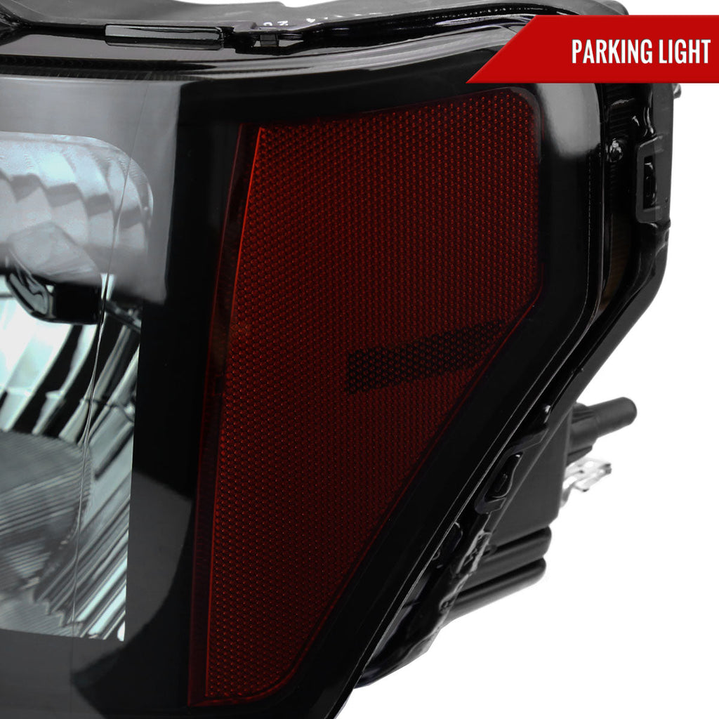2009-2014 Ford F-150 Factory Style Headlights (Black Housing/Smoked Lens)